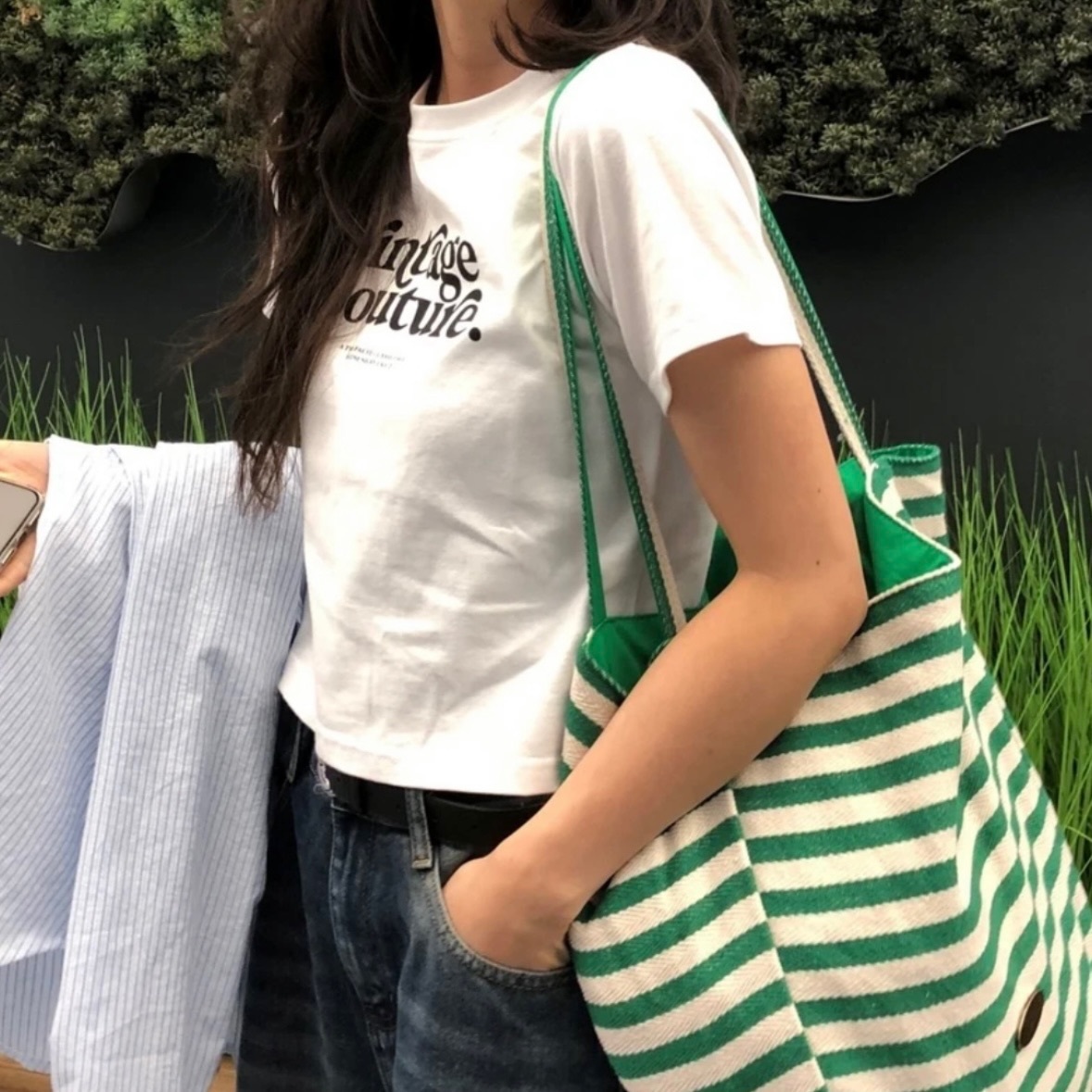 【優惠預訂】韓國VINTAGE COUTURE CROP TEE（3色）