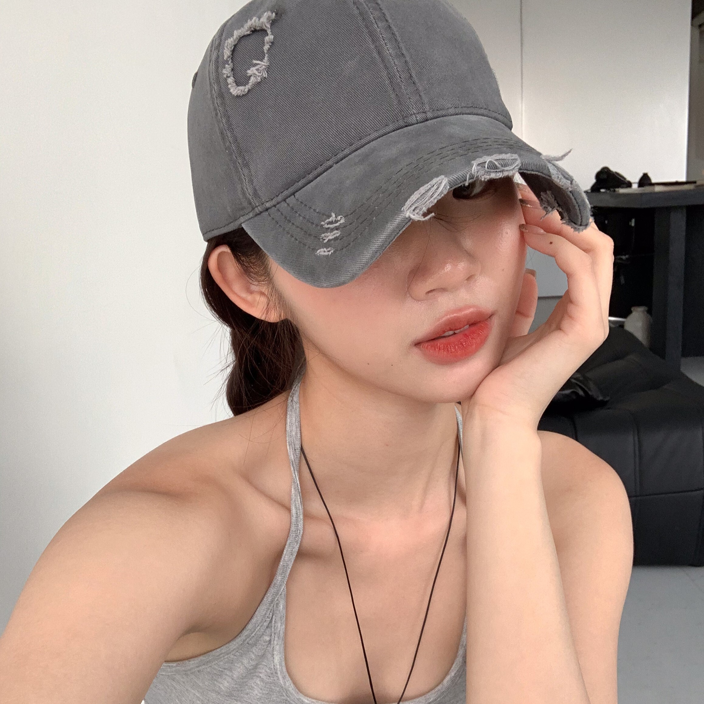 ISA_(帥!)重工破壞感 美式做舊水洗棒球帽_55007