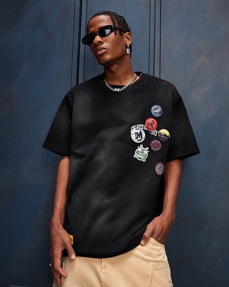 MEDM 立體徽章貼布Logo 短袖 T