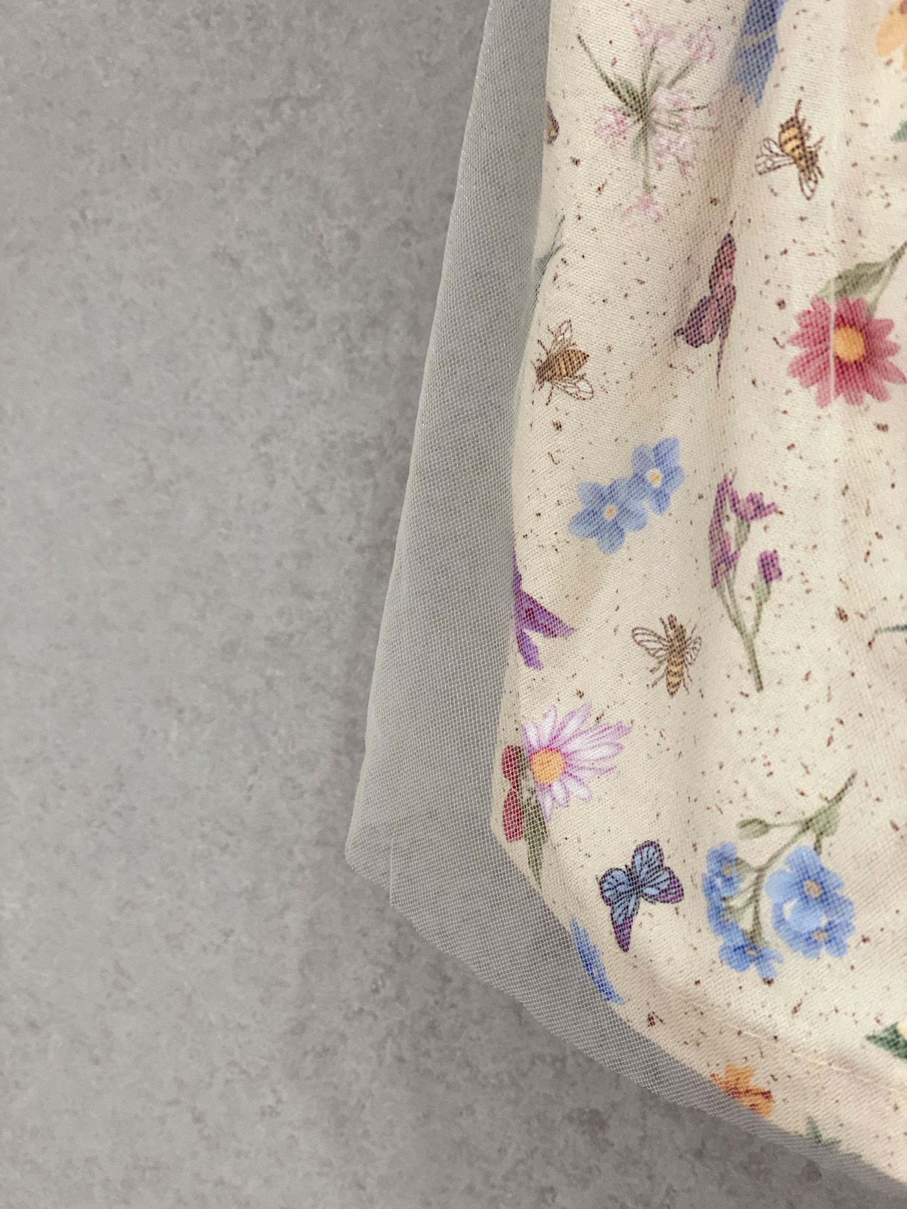 米底小蝴蝶 方領小飛袖洋裝(90)