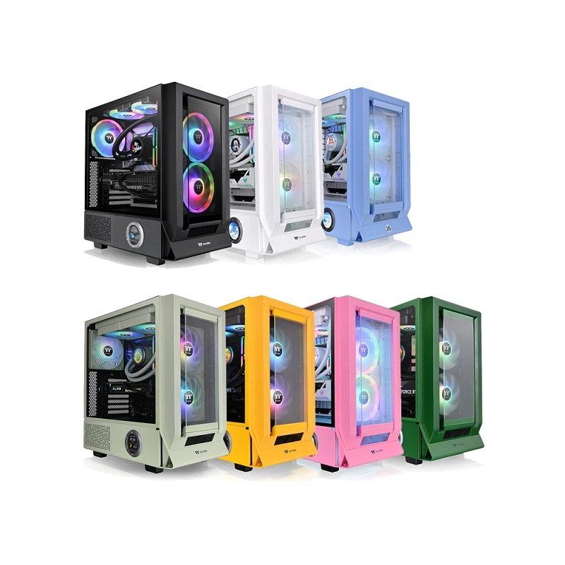 Thermaltake 曜越 Ceres 350 MX 中直立式機殼 黑/白/競速綠/抹茶綠/繡球花藍/蜂芒黃/泡泡粉