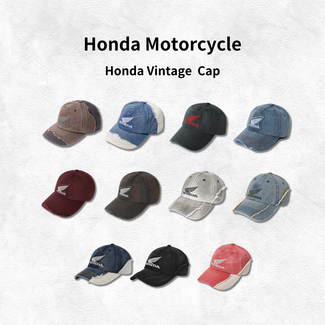 “代購” Honda Motorcycle Vintage Cap  做舊水洗復古帽子