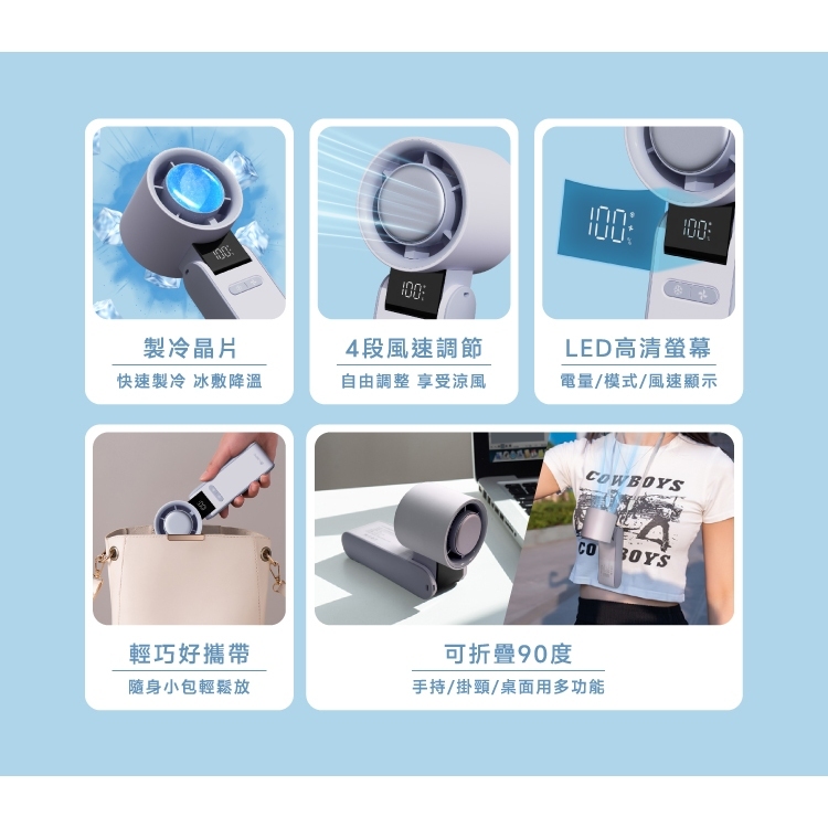 【樂森藥局】LaPO 製冷高速可折疊隨身風扇(LF-C01)