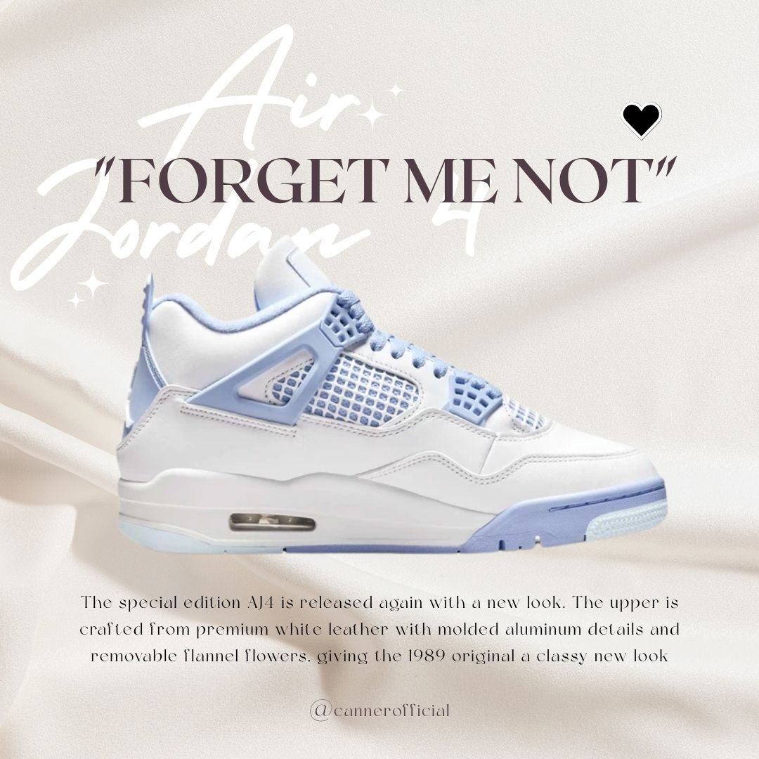 Air Jordan 4 Forget Me Not 勿忘我 藍白 水藍 藍 天空藍 HV0823-100