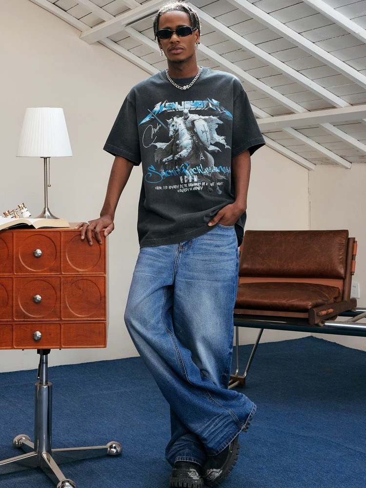 MEDM 聖劍騎士 水洗印花圖像Logo 短袖 T