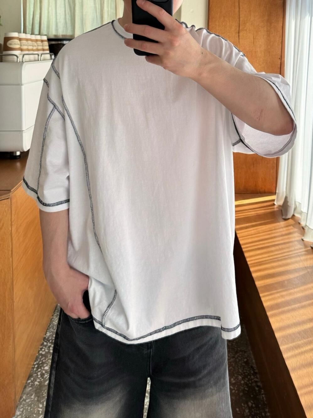 OverSize淨色短袖Tee Votus-106T