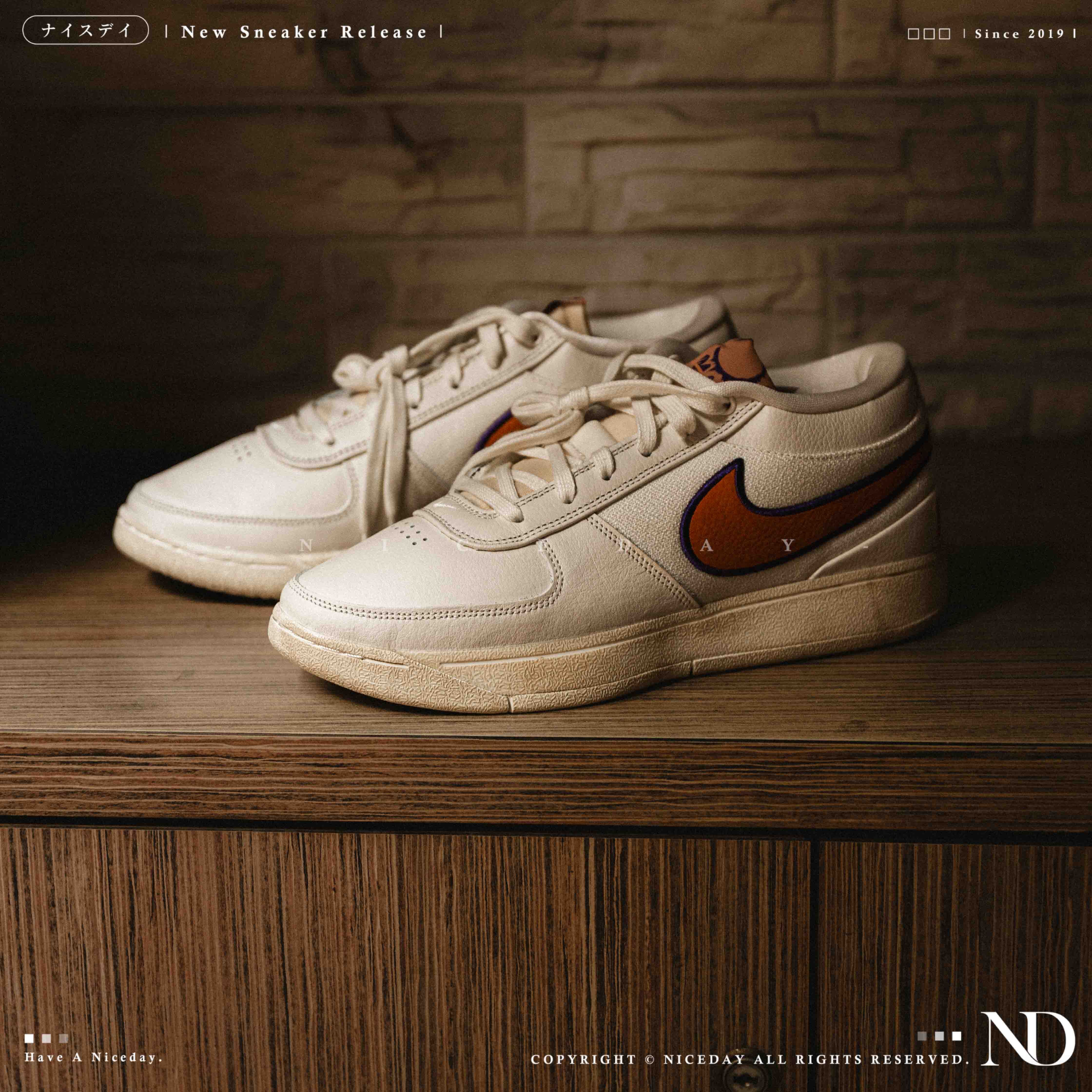 【新品】【未使用】Nike BOOK1 EP VALLEY SUNS 27cm NICEDAY 現貨Nike Book 1 VALLEY SUNS 布克做舊復古白橘夕陽籃球鞋
