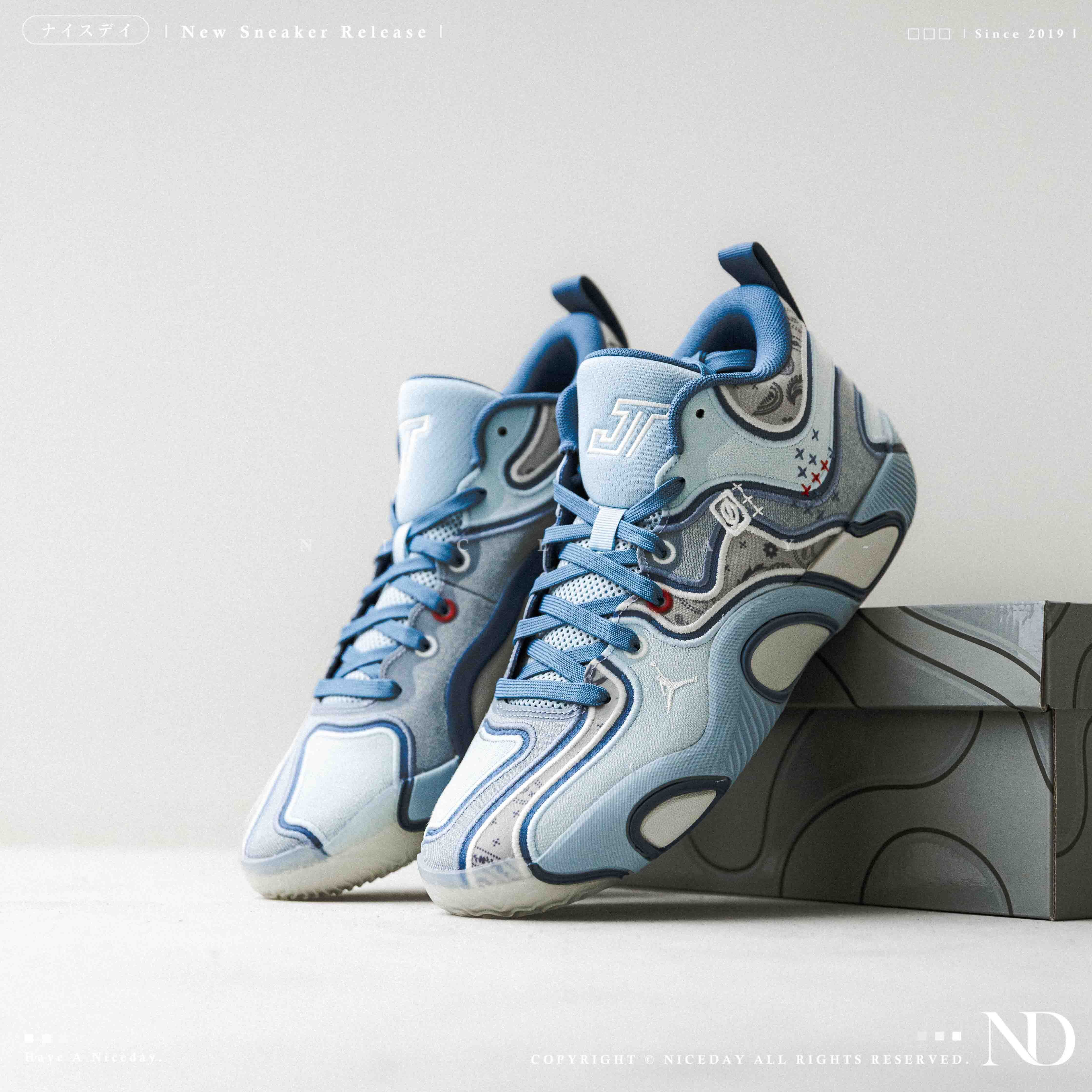 NICEDAY 現貨 NIKE JORDAN TATUM 3 PF 塔圖姆 丹寧 變形蟲 牛仔藍 籃球鞋 HV5911-401