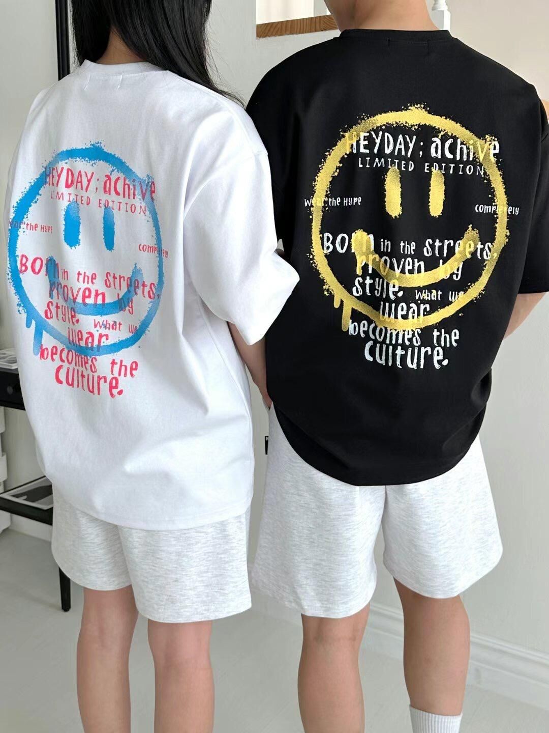 哈哈笑圖案英文字短袖Tee HEYDAY-003T