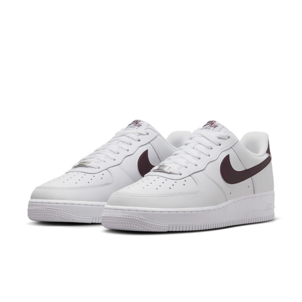 Nike Air Force 1 07 Burgundy Crush 酒紅 AF1 皮革 休閒鞋 男鞋 FJ4146-112