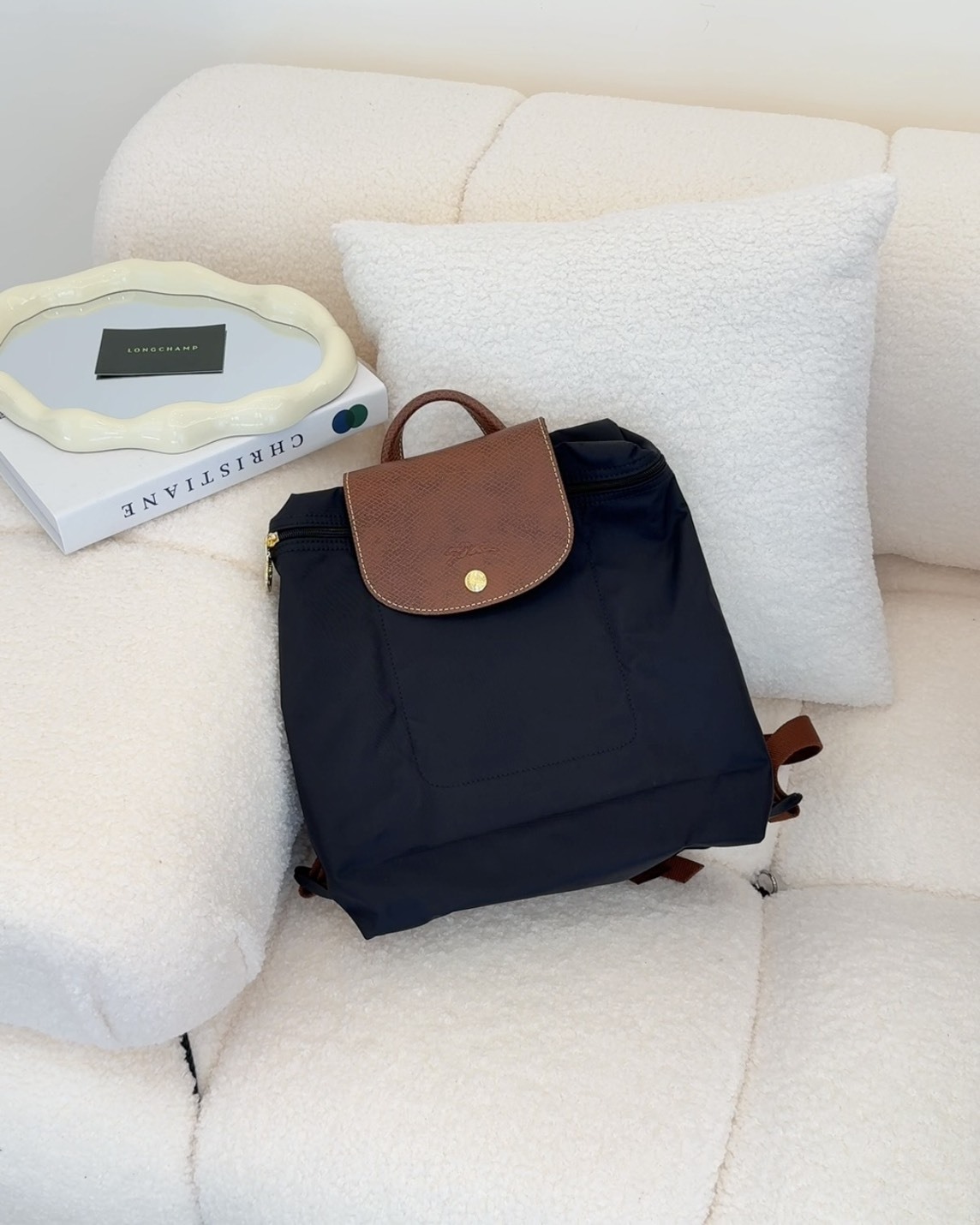 LONGCHAMP｜尼龍後背包 黑色