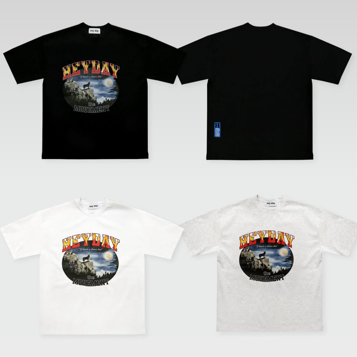 英文字圖案短袖Tee HEYDAY-009T