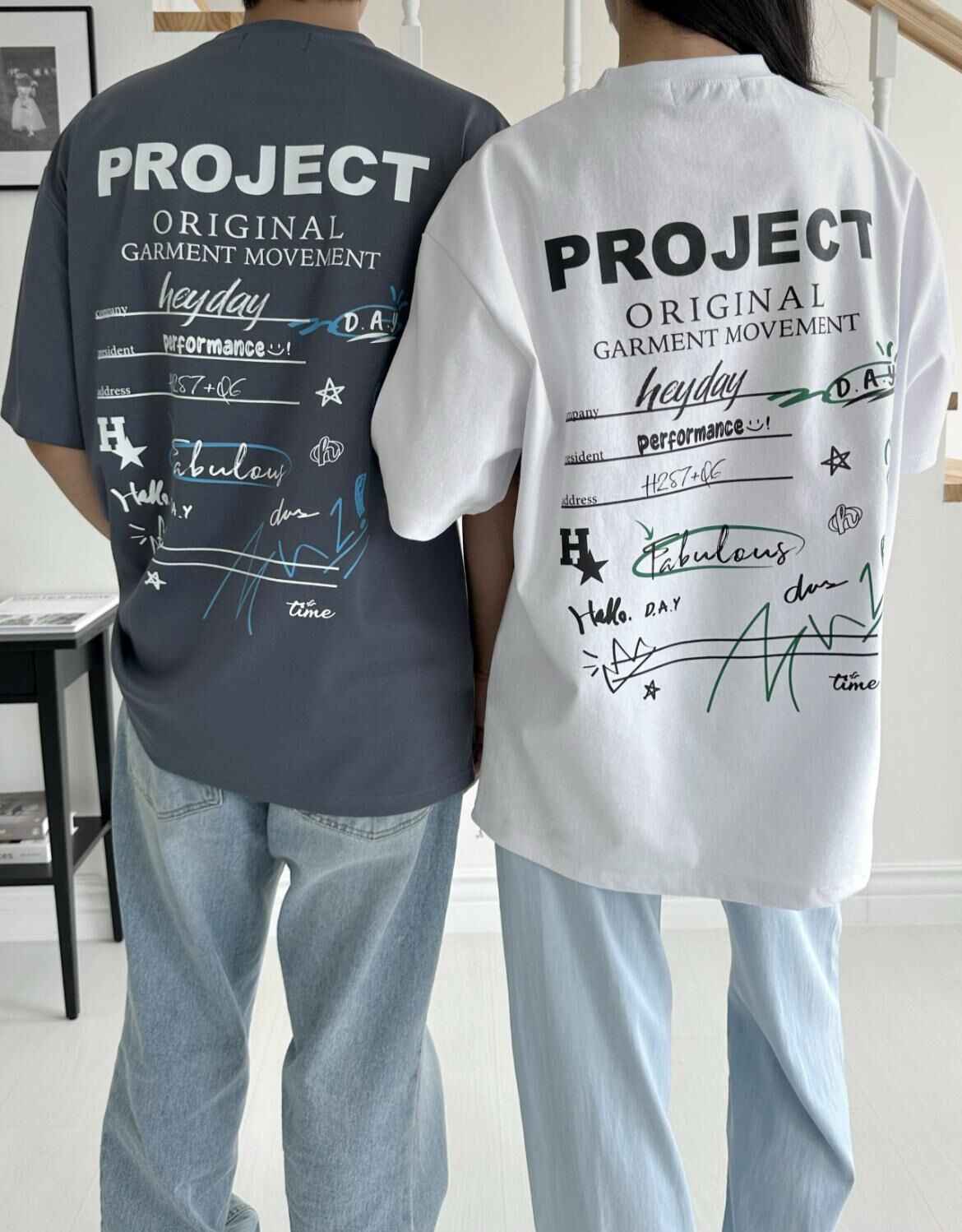 英文字圖案短袖Tee HEYDAY-010T