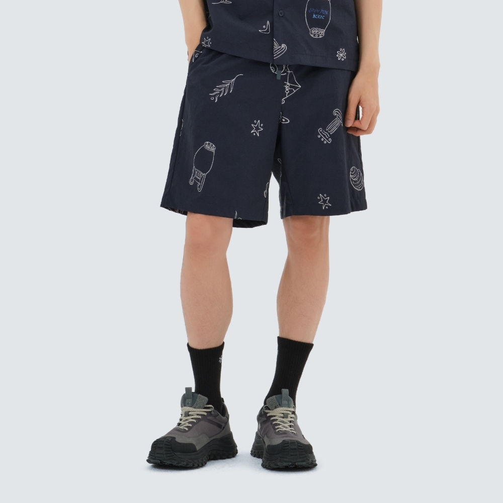 【代購】Snow Peak X Hernc 聯名 Graphic Shorts 短褲 褲子 S25MMWSP36