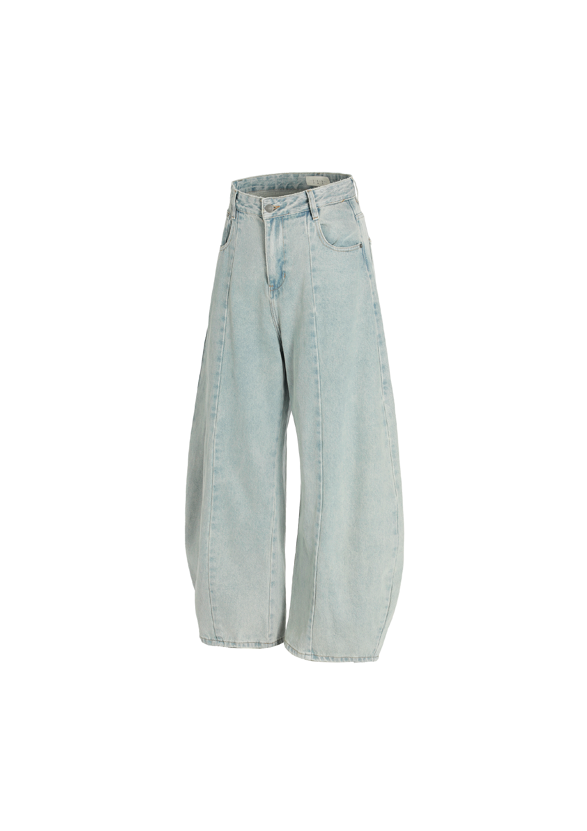 - SIMPLEACTION - baggy水洗闊腿彎刀褲