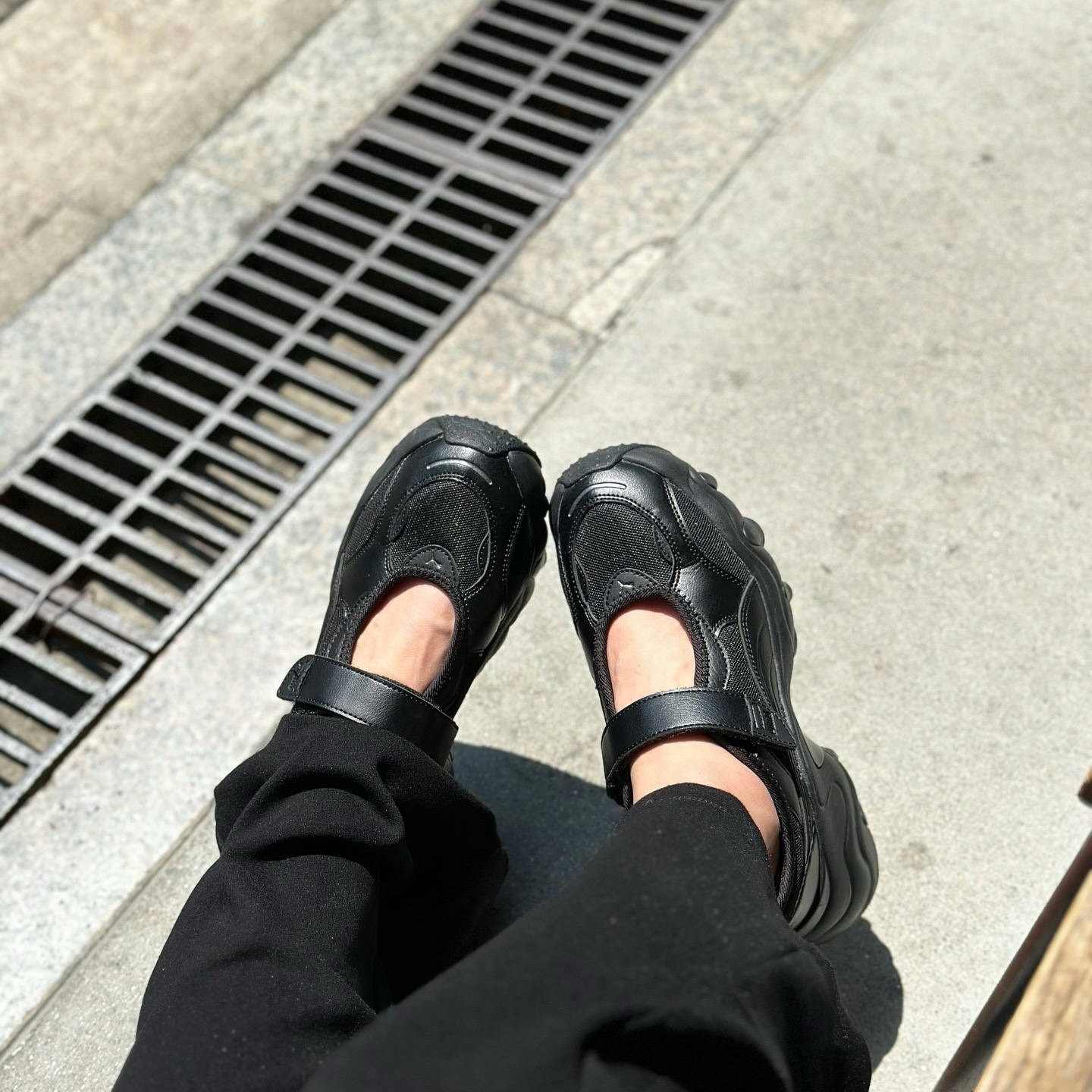 PUMA Pulsar Wedge Sandal 黑色 瑪莉珍 厚底 增高 魔鬼氈 涼拖鞋 39867702