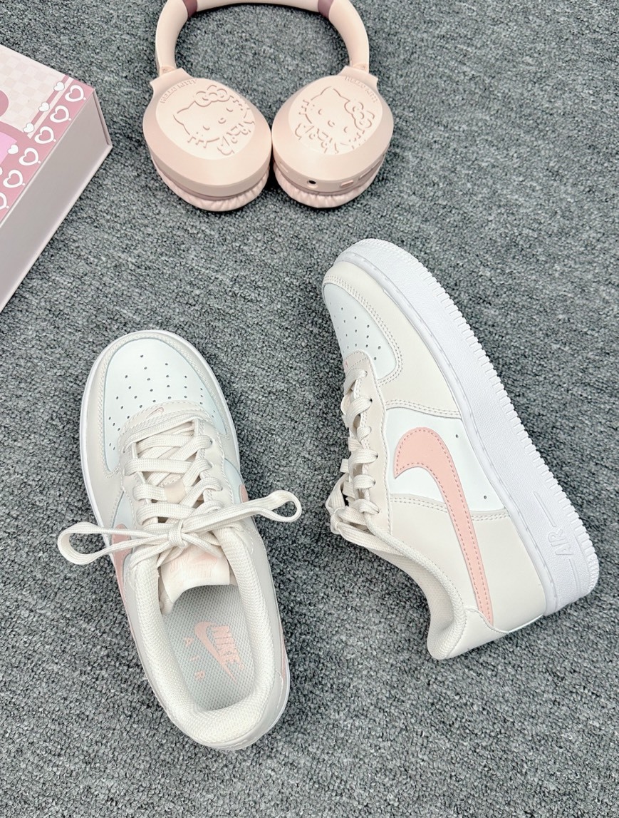 Nike Air Force 1 Low Phantom Summit White Echo Pink GS AF1 灰白粉 蜜桃優格 休閒鞋 FV5948006