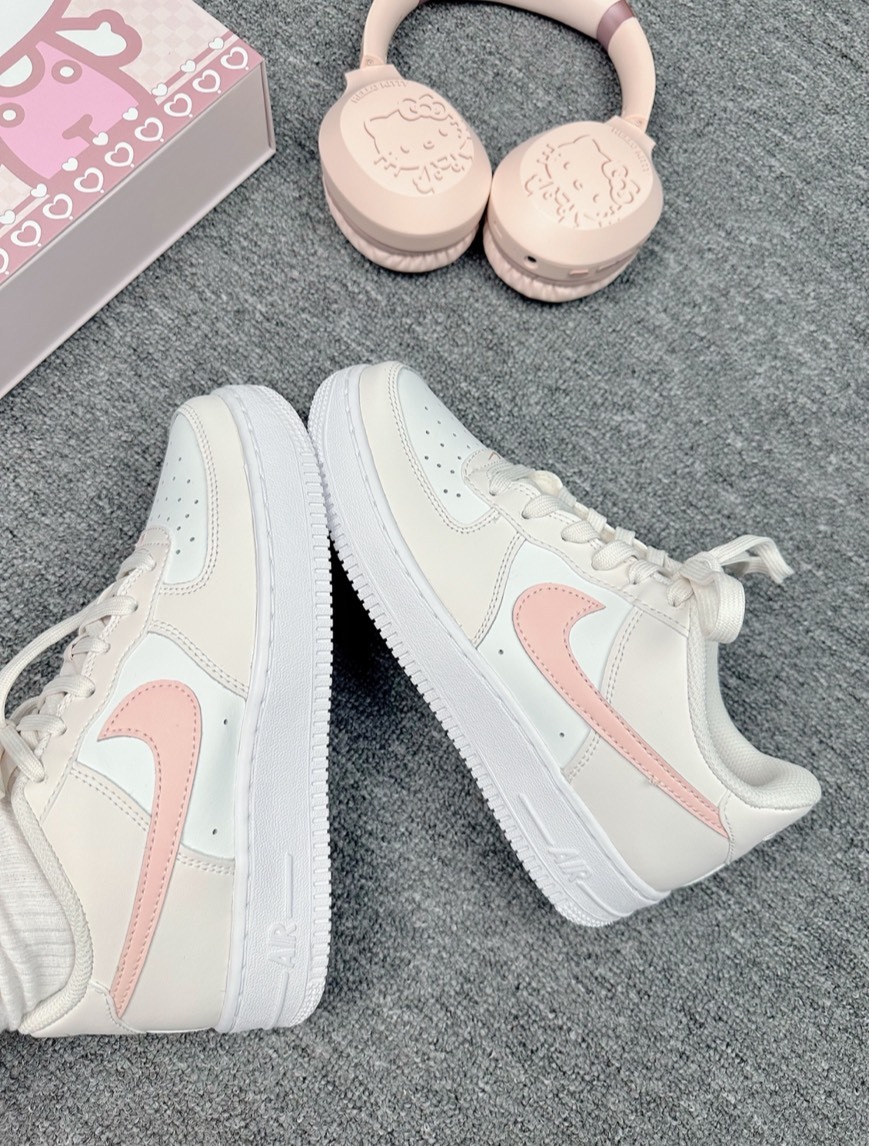 Nike Air Force 1 Low Phantom Summit White Echo Pink GS AF1 灰白粉 蜜桃優格 休閒鞋 FV5948006