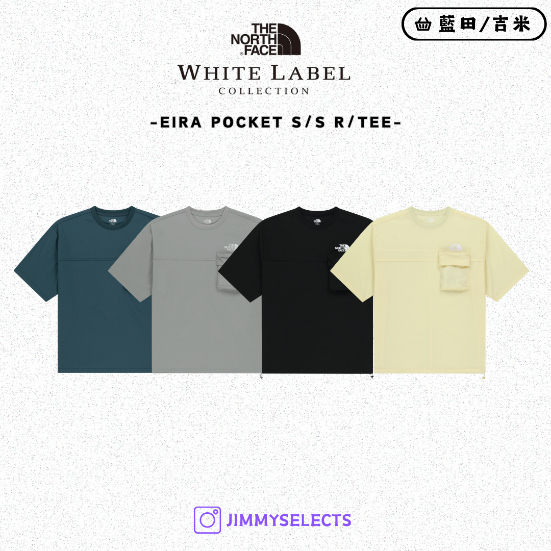 【代購】THE NORTH FACE 北臉 白標 EIRA POCKET 口袋 涼感 短袖 短T NT7UR18