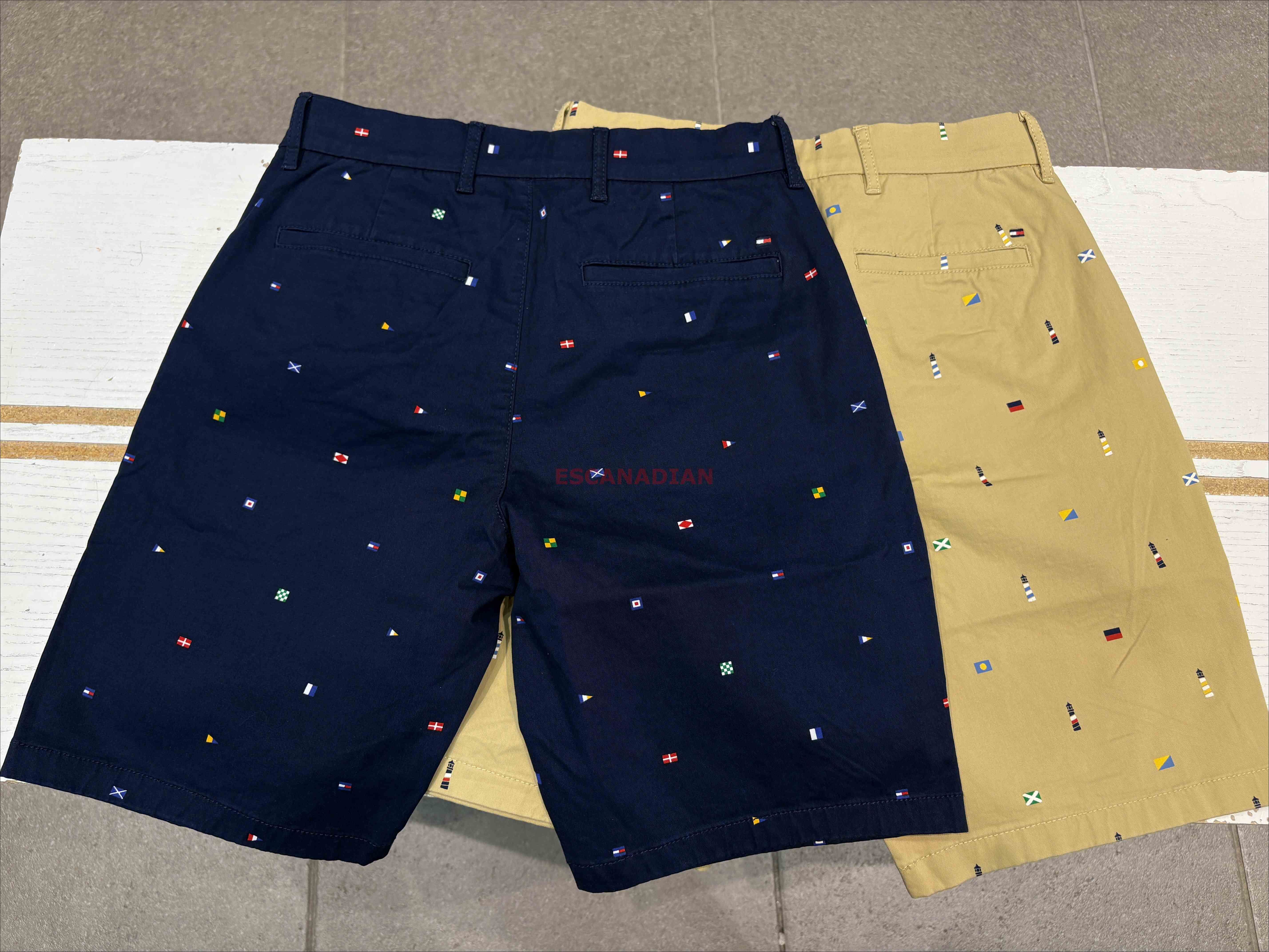 TOMMY 男大人 滿版小國旗 工作短褲 (長度9) (2色)