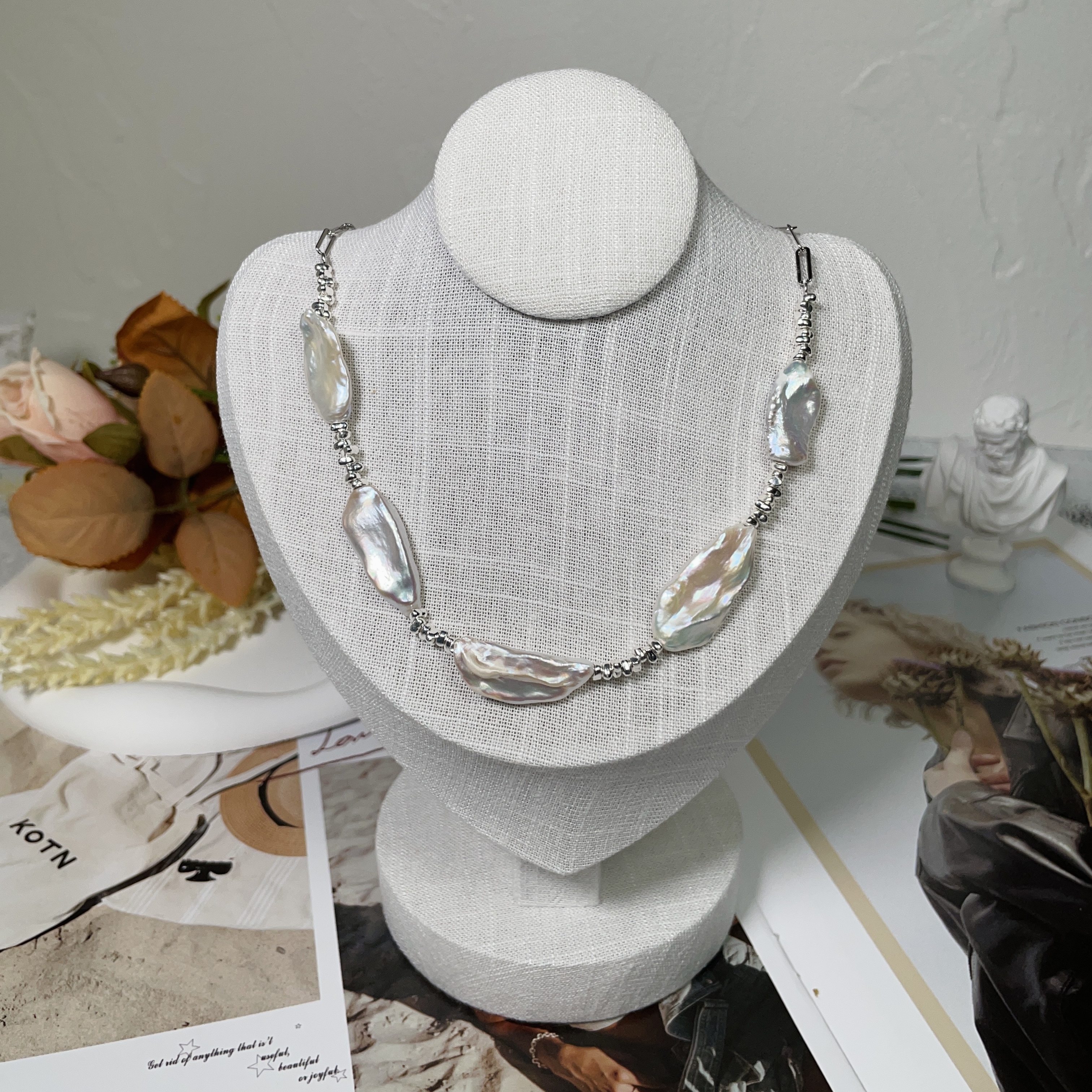 巴洛克彩珍珠項鏈