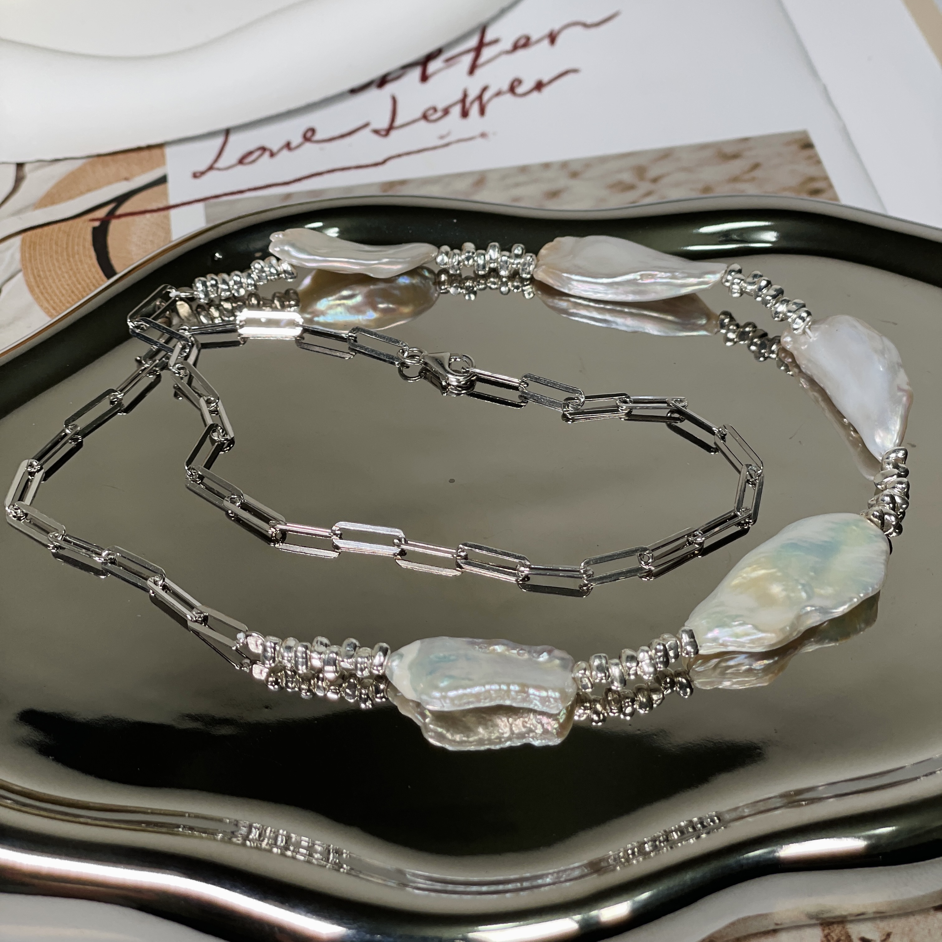 巴洛克彩珍珠項鏈