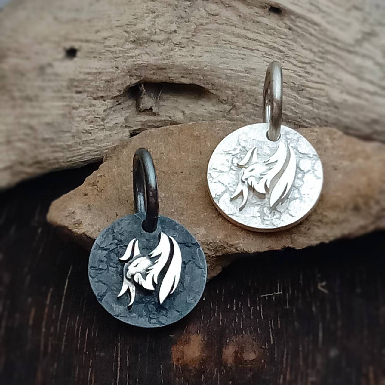 *Black Venom Jewelry-Freedom & Prayer全銀鷹戳餅(S)