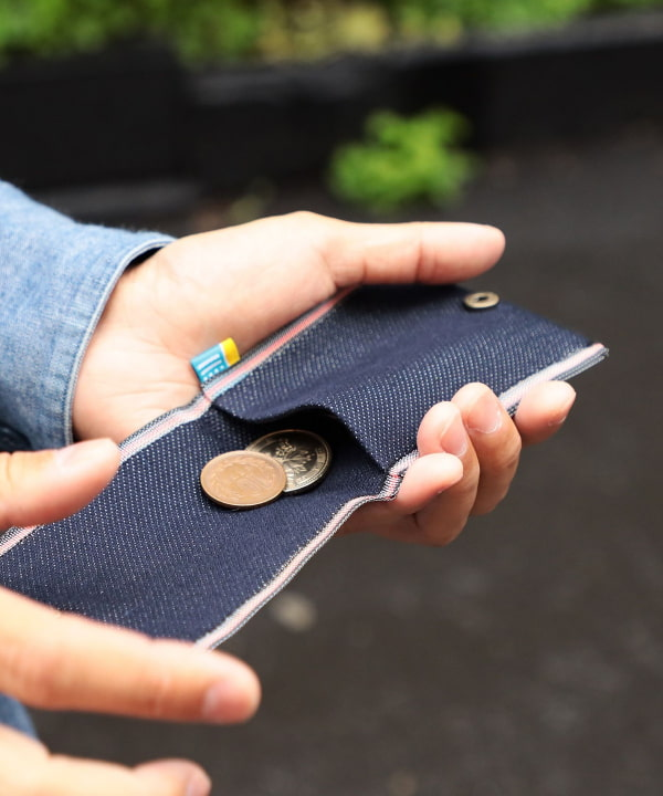 BEAMS JAPAN × 高田織物  卡片零錢包