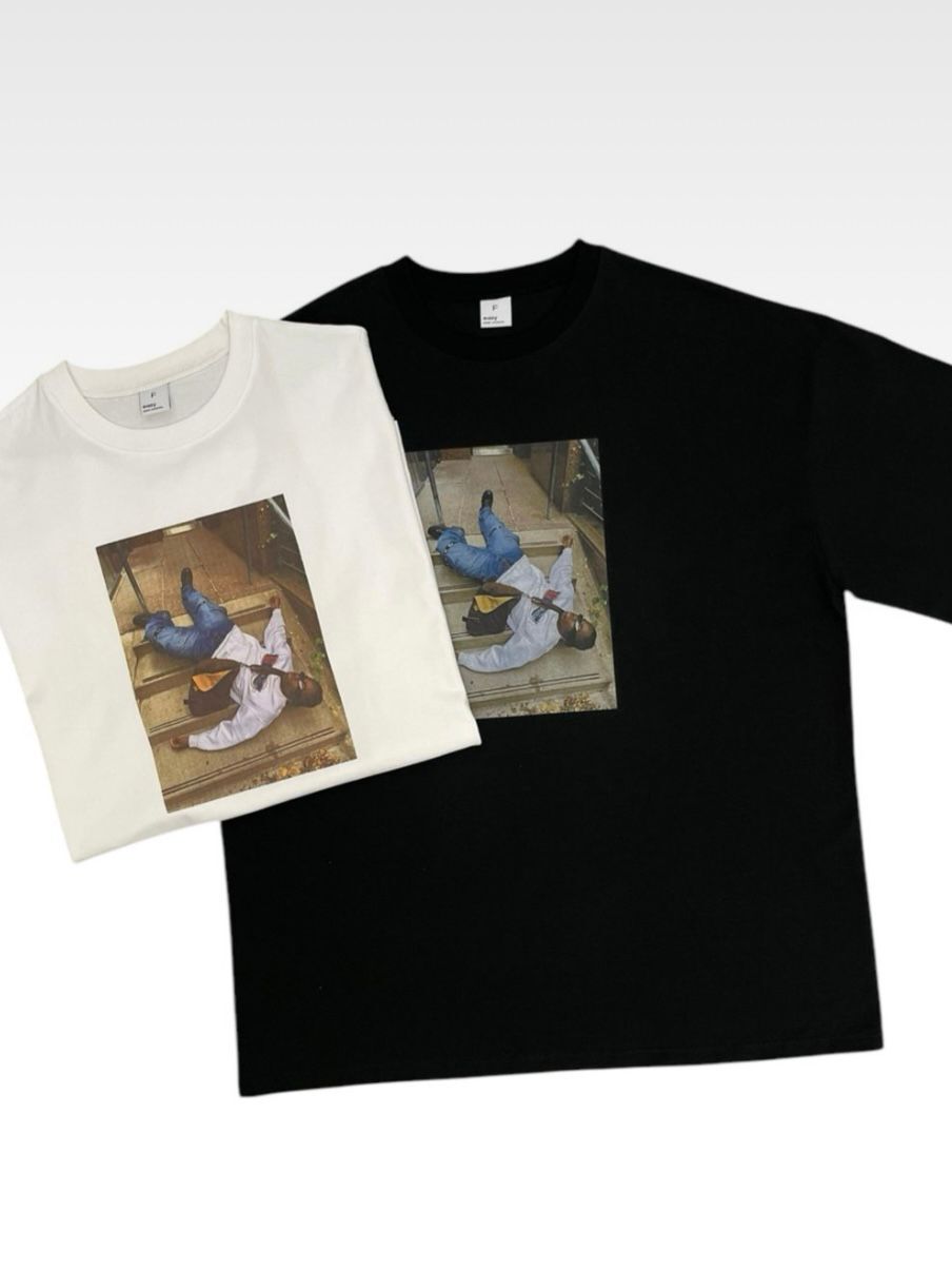 圖案短袖Tee EASY-075T