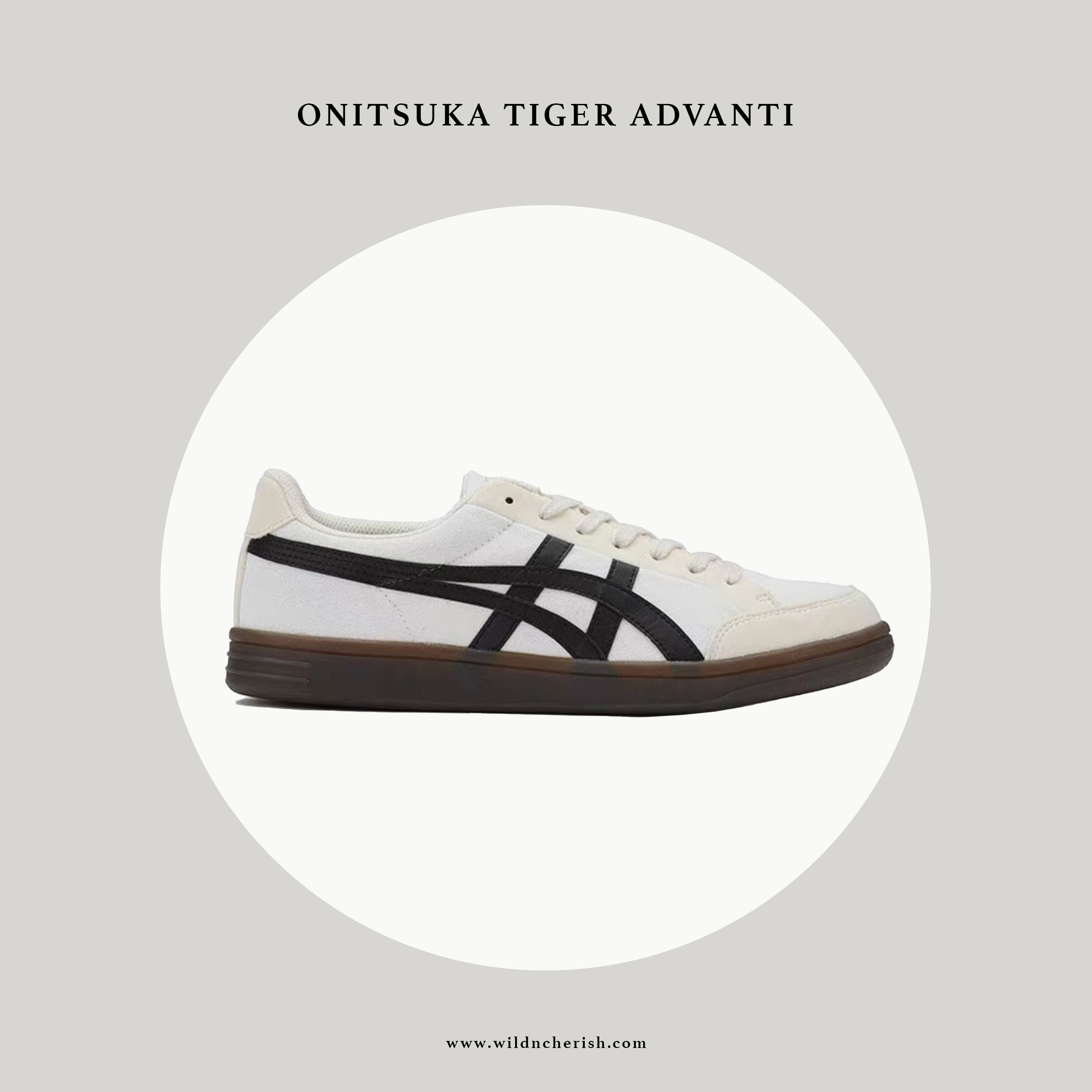 預訂 | Onitsuka Tiger Advanti 白黑色 帆布