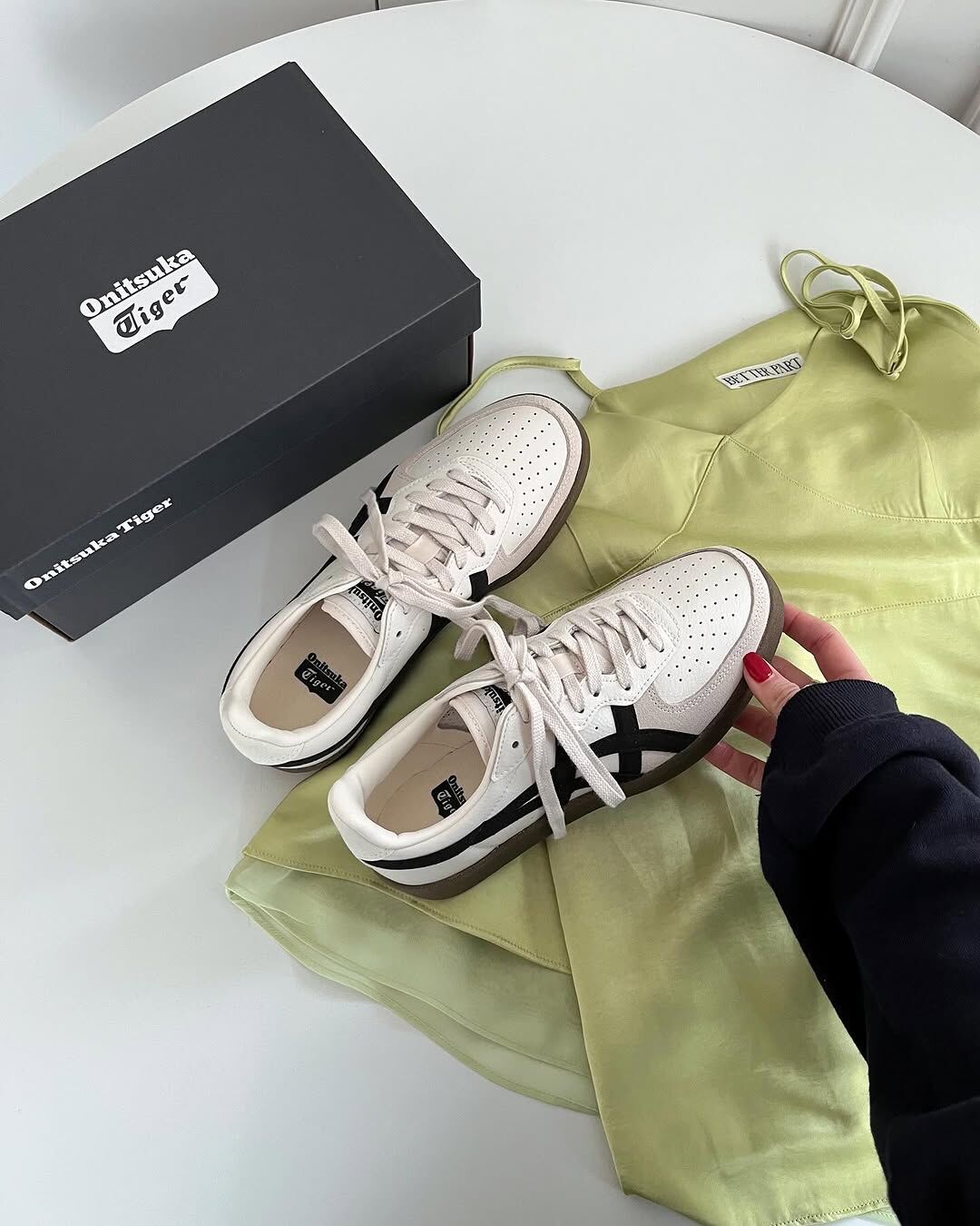 Onitsuka Tiger GSM 鬼塚虎 奶油黑 米白 麂皮 仿皮革 黑色 焦糖底 男女鞋 1183A353-127 / 預購