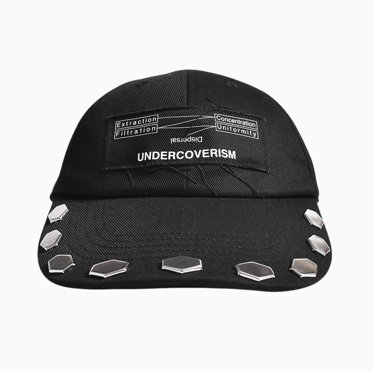 UNDERCOVER 2025 HEXAGON STUDS CAP (UP1E4H01) - BLACK PRE ORDER ITEM (預訂中)