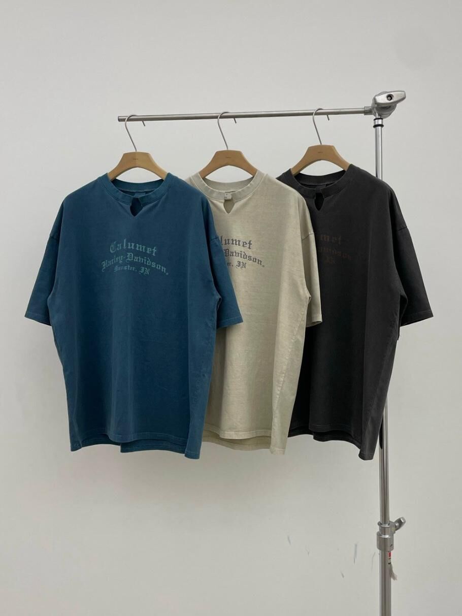 洗水英文字短袖Tee EASY-081T