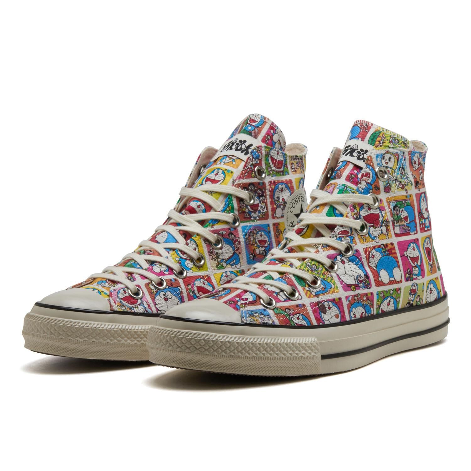 Converse AS Aged TC Hi x Doraemon 日本限定 哆啦A夢 聯名款 彩色 滿版 高筒 帆布鞋 31314990