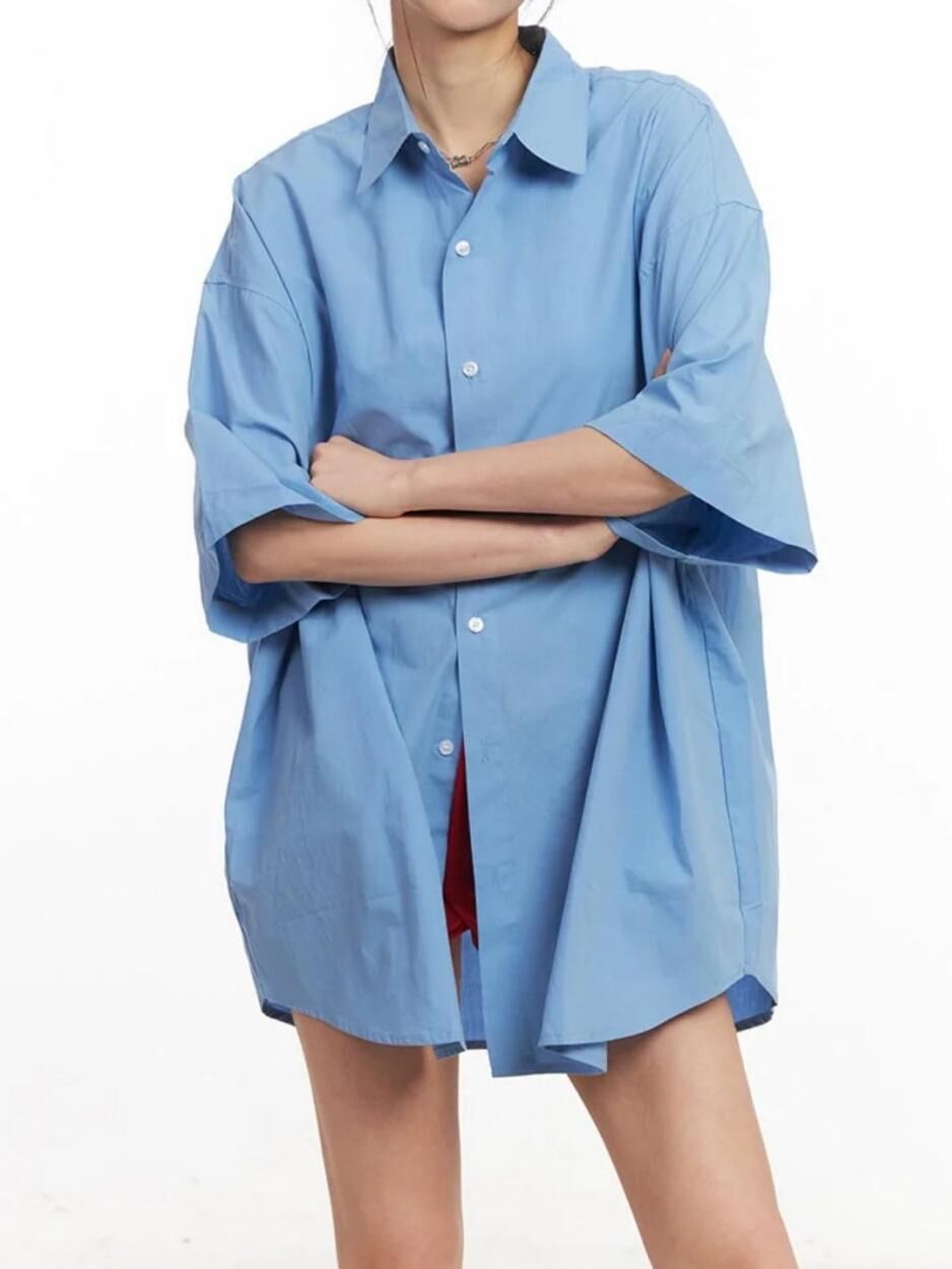 淨色短袖恤衫 Lowell-039S