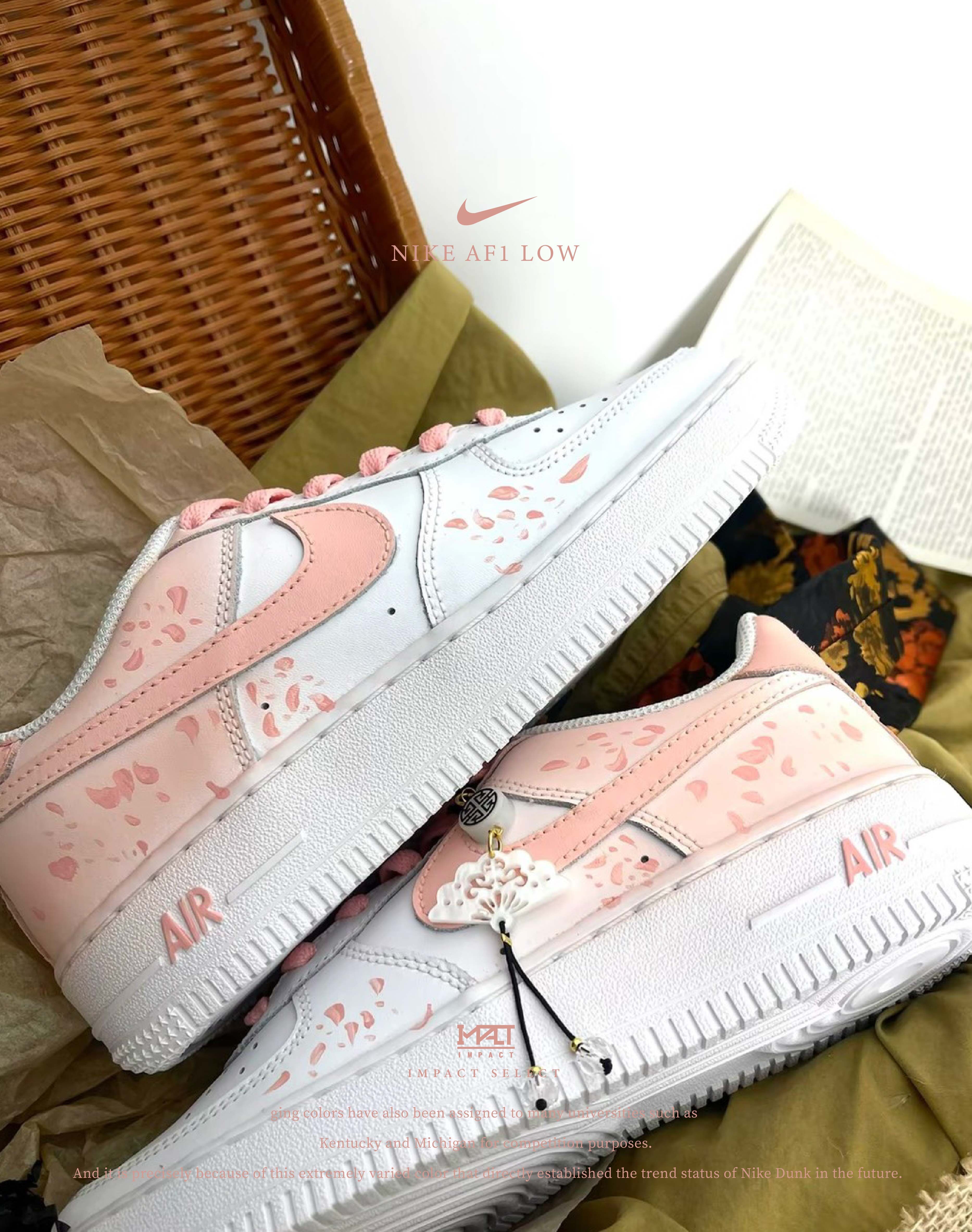 【訂製款】Nike AF1 Low 青山 櫻粉霧裡 櫻吹雪