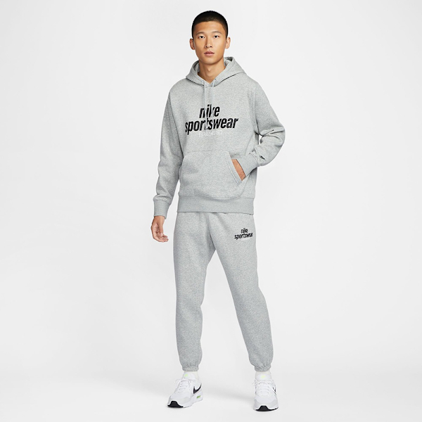 NIKE 帽T SPORTSWEAR 灰色 刷毛 長袖 連帽T 男 HJ2160-063