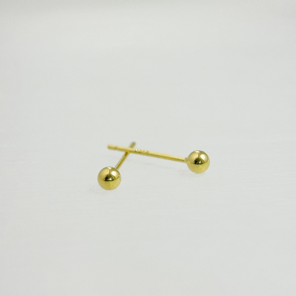 圓珠簡約貼耳 耳環