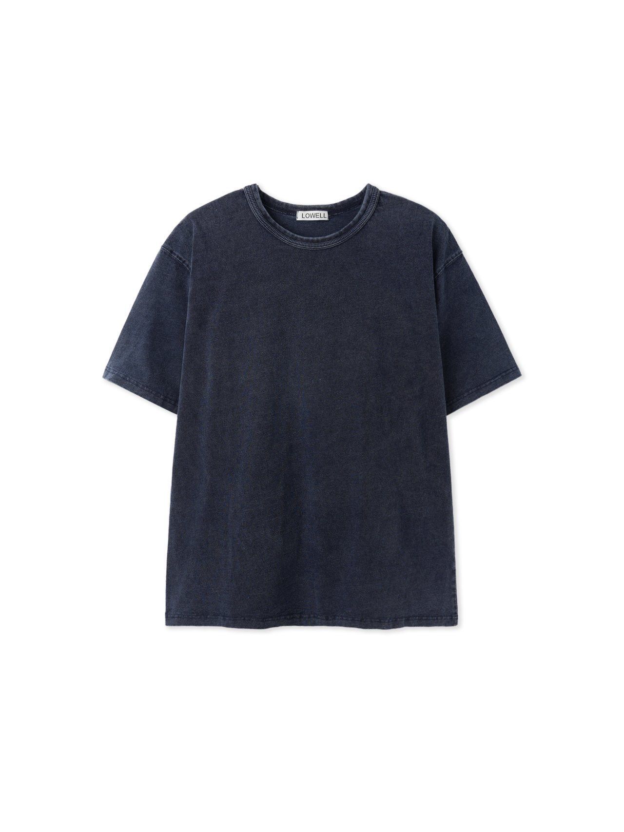 洗水淨色圓領短袖Tee Lowell-046T