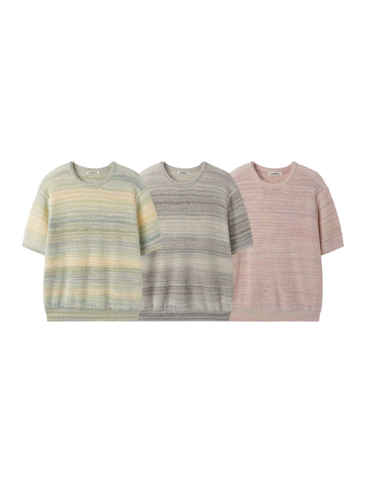 混色短袖針織線Tee Lowell-047T