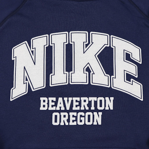 NIKE 帽T AS M NSW 藍 白LOGO 刷毛 長袖 連帽T 男 HV1741-410