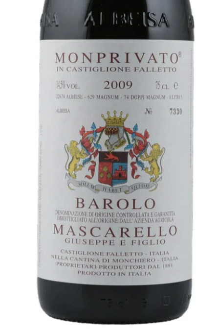 Giuseppe Mascarello Barolo Monprivato 2009 (RP94) (1500ml)