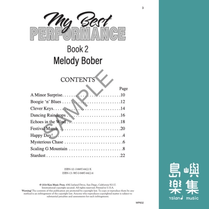 My Best Performance: Piano Solos, Book Two