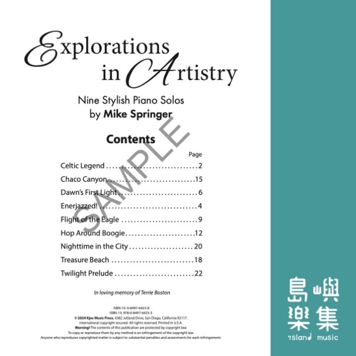 Explorations in Artistry, Intermediate