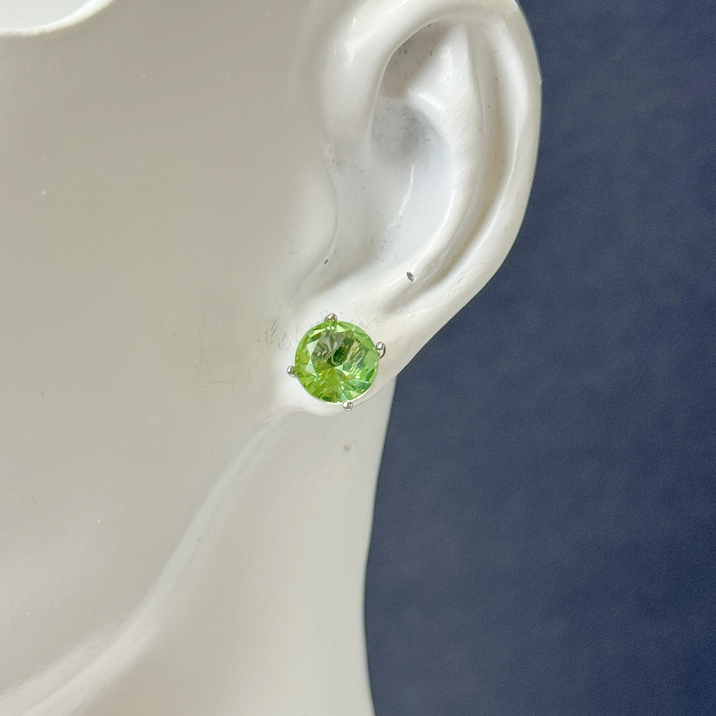 活力青蘋果晶鑽耳環