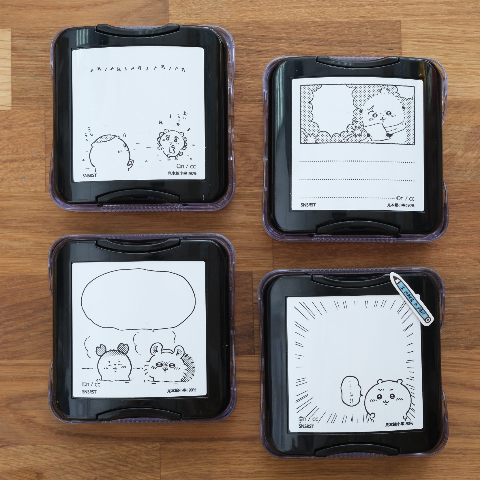 Chiikawa 吉伊卡哇 方形浸透印章 備忘錄印章｜SUN-STAR 日本