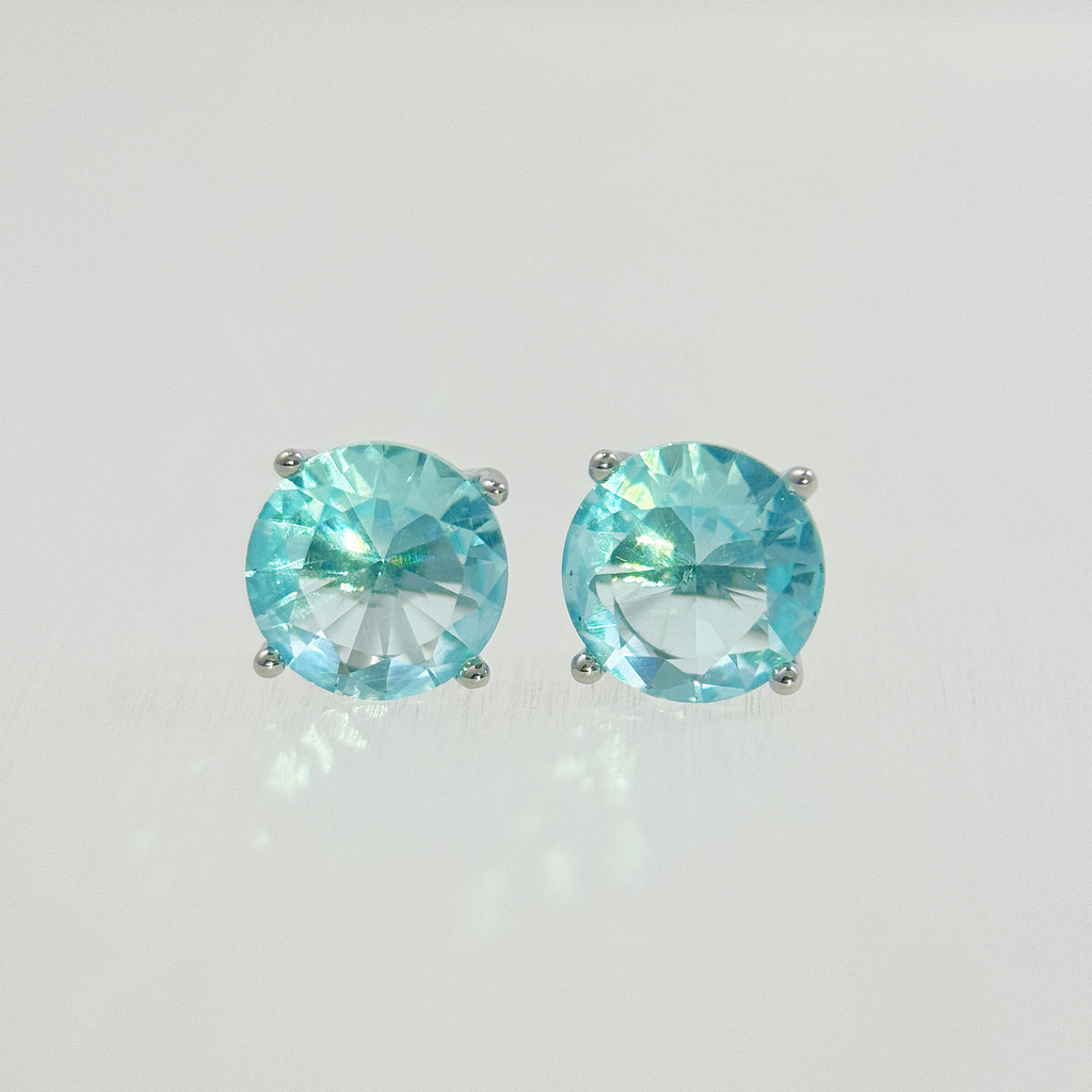 清澈水光海藍耳環