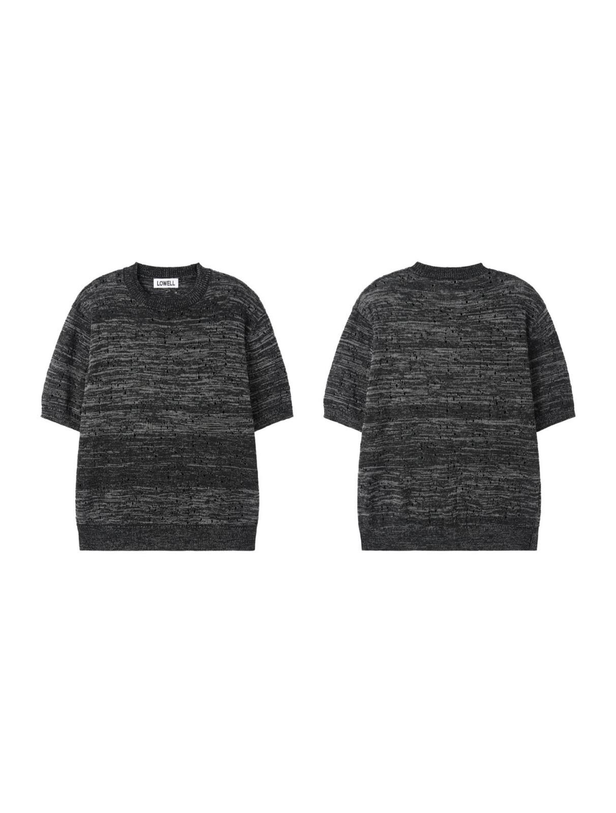 混色短袖針織線Tee Lowell-051T