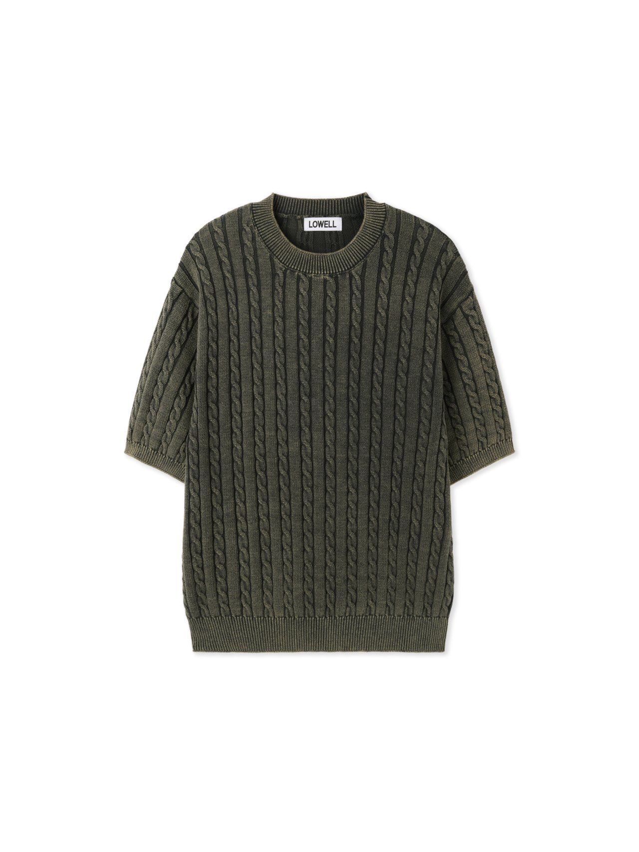 洗水扭紋短袖針織線Tee Lowell-054T
