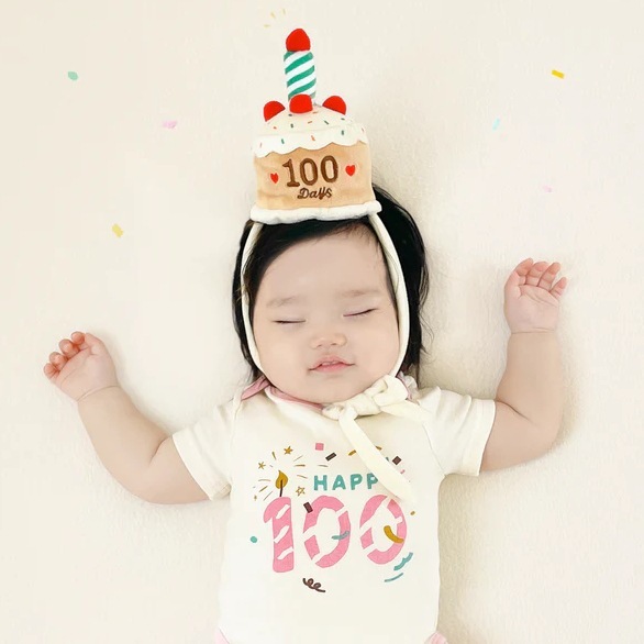 《1307》出生100天,1th可愛寶寶慶生包屁衣(66-90)